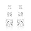 Montana Silversmiths Womens Shine Bright Triple Crystal Post Earrings Set - ER5646