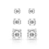 Montana Silversmiths Womens Shine Bright Triple Crystal Post Earrings Set - ER5646