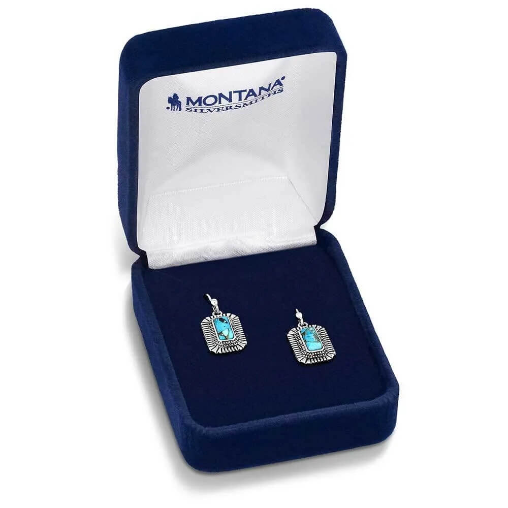 Montana Silversmiths Womens Turquoise Sky Earrings - ER6110