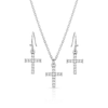 Montana Silversmiths Womens Unwavering Cross Jewelry Set - JS4543