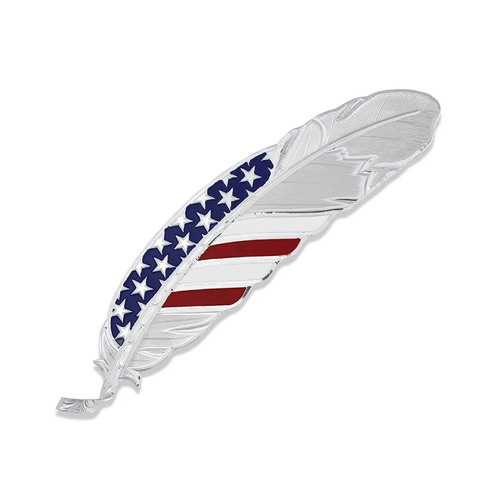 Montana Stars & Stripes USA Flag Hat Feather - HF4692USA