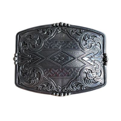 Nocona aztec floral buckle 