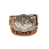 Nocona Boys Blue Inlay Scroll Belt - N4439027