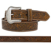 Nocona Brown Tooled Leather Belt - N2446008