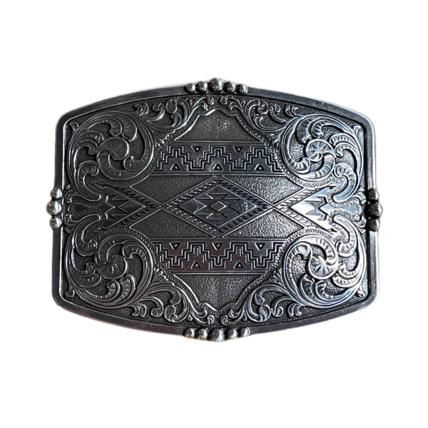 Classic Nocona Mens Aztec Floral Buckle - Shop Online display picture 2