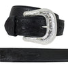 Nocona Mens Black Leather Embossed Western Belt - N2438901