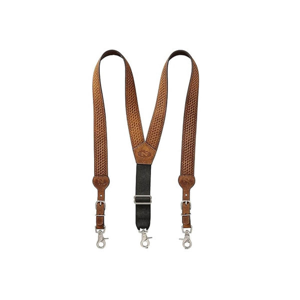 Nocona Mens Gallus Suspenders | Brown Color | Shop Now