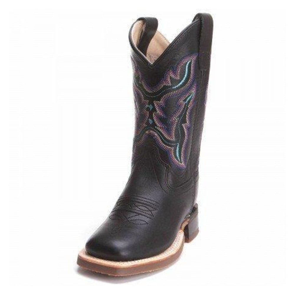 Old West Boys Black Western Boots - BSC1896-BLK
