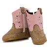 Old West Infant Western Boots Tan/Pink - 10101-TAN/PNK