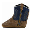 Old West Infant Western Boots Tan/Blue - 10104-TAN/BLU