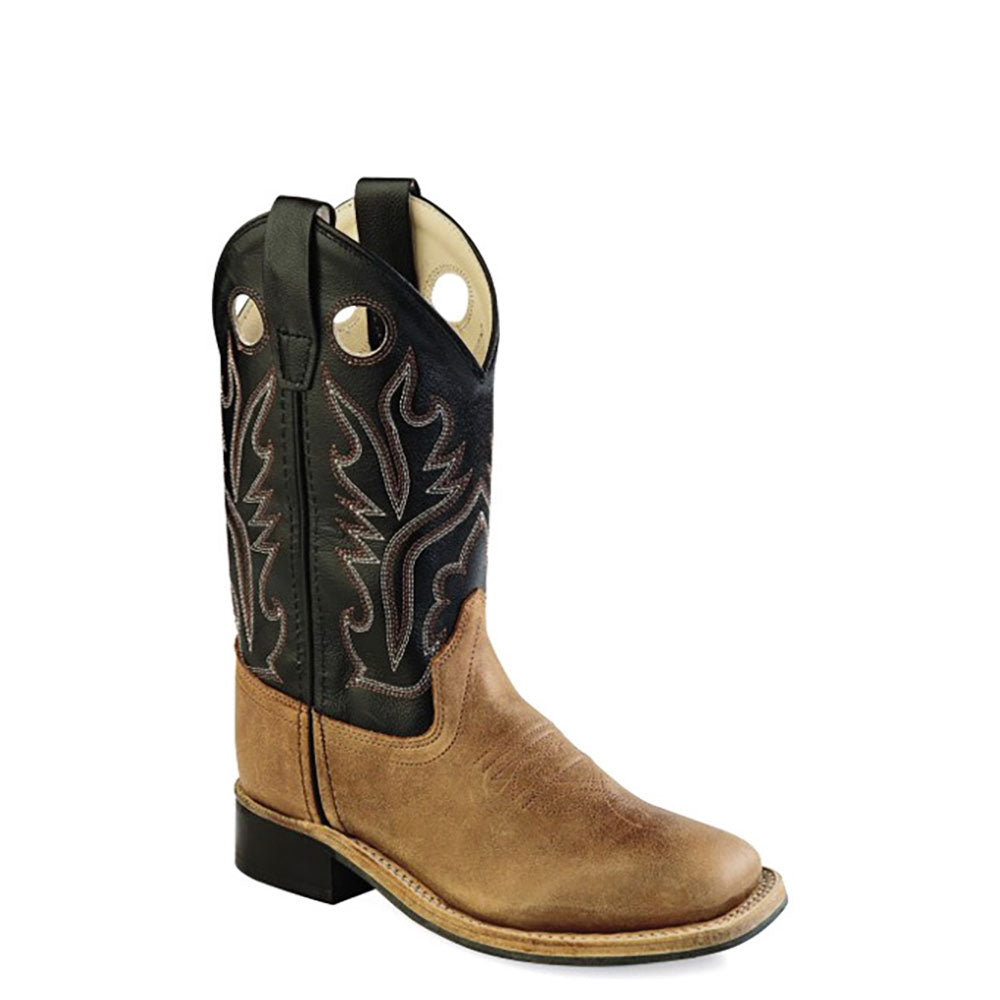 Old West Kids Boots (Size 3 1/2 - 7) - BSY1814G-LTBN