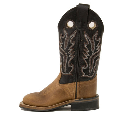 Old West Kids Boots (Size 8 1/2 - 3 Youth) - BSC1814G-LTBN