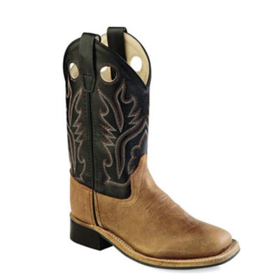 Old West Kids Boots (Size 3 1/2 - 7) - BSY1814G-LTBN