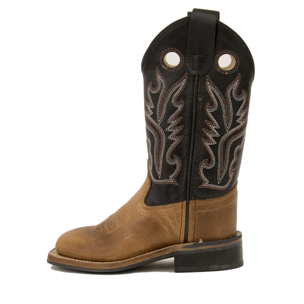 Old West Kids Boots (Size 8 1/2 - 3 Youth) - BSC1814G-LTBN