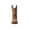 Old West Kids Tan Leather Boots (Sizes: 8.5 - 3 Youth) - BSC1958-TAN