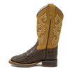 Old West Boy's Gator Stamped Boots