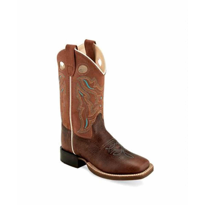 Old West Kids Square Toe Boots 