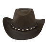 Outback Mens Badlands Oilskin Hat - 14716-BRN