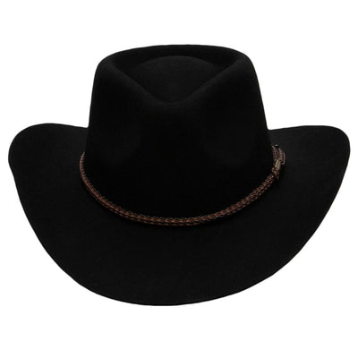 Outback Mens Forbes Australian Wool Felt Hat - 1153-BLK