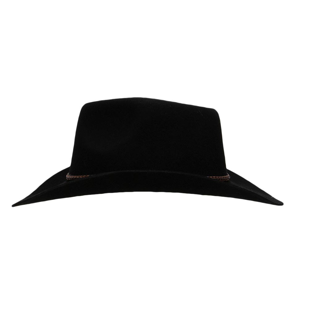 Outback Mens Forbes Australian Wool Felt Hat - 1153-BLK
