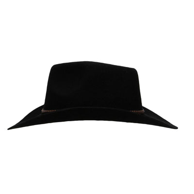 Outback Mens Forbes Australian Wool Felt Hat - 1153-BLK