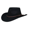 Outback Mens Forbes Australian Wool Felt Hat - 1153-BLK
