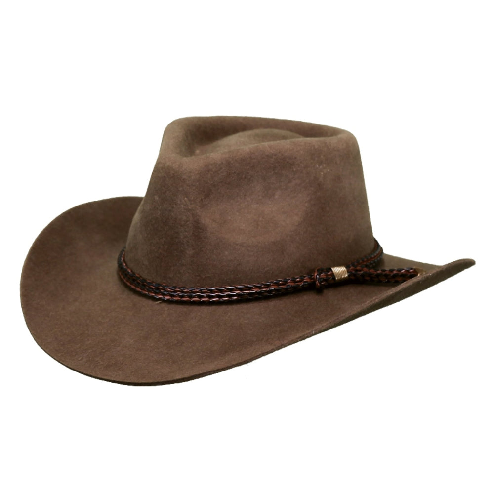 Outback Mens Forbes Australian Wool Hat - 1153-BRN