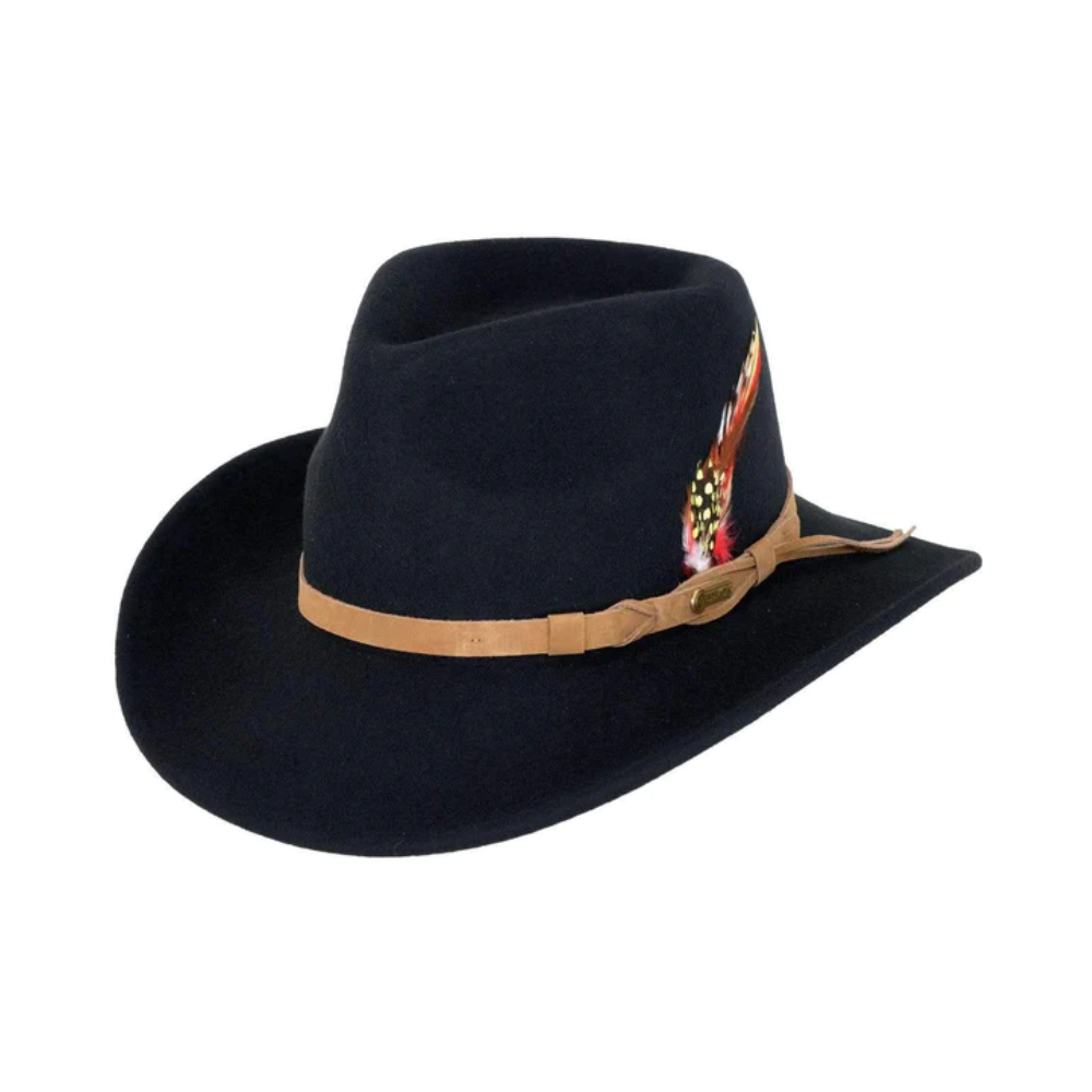 Outback Mens Randwick Felt Hat -1321-BLK