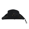 Outback Mens Trapper Oilskin Hat - 1481-BLACK 