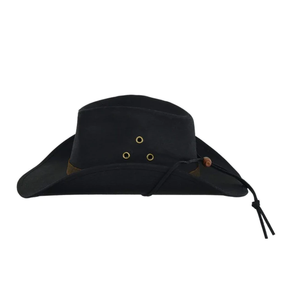 Outback Mens Trapper Oilskin Felt Hat - 1481-BLACK