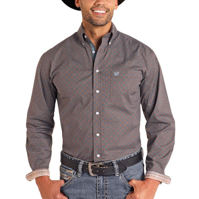 Panhandle Mens Brown Western Shirt