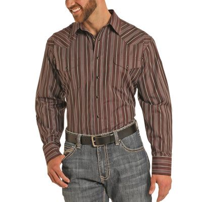 Panhandle Mens Long Sleeve Satin Shirt