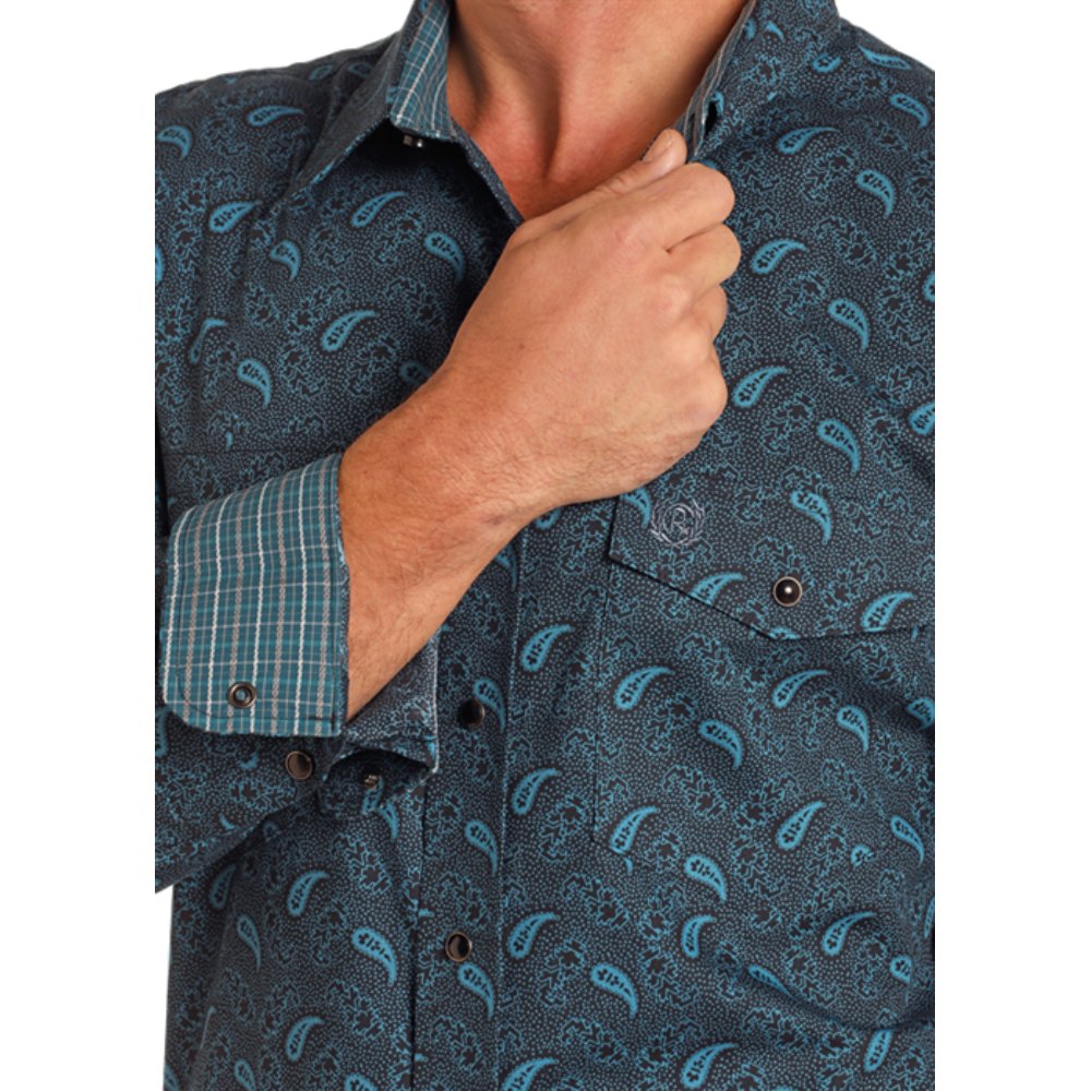 Panhandle Mens Paisley Long Sleeve Shirt