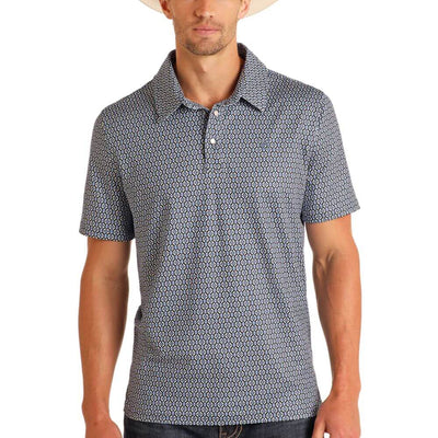 Panhandle Slim Mens Aztec Geo Polo Shirt