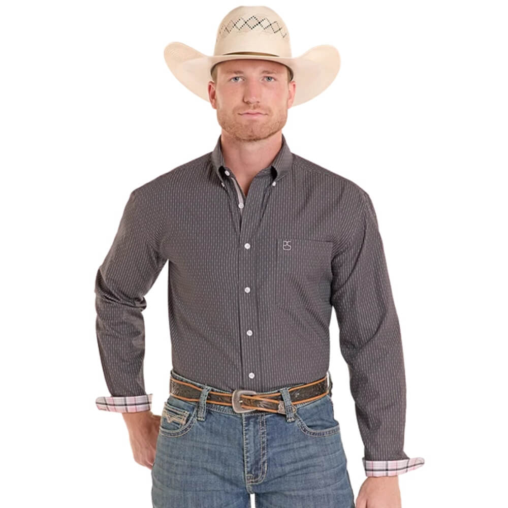 Panhandle Slim Mens Button Down Shirt Black - RMB2S08932-01