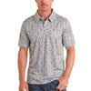 Panhandle Slim Mens Damask knit Polo Shirt