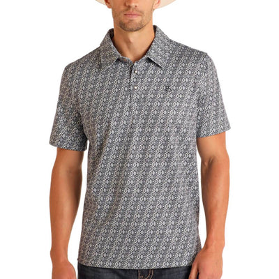 Panhandle Slim Mens Diamond Geo Polo Shirt