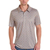 Panhandle Slim Mens Floral Medallion Performance Polo Shirt Tan - TM51T08206-12