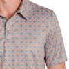 Panhandle Slim Mens Floral Medallion Performance Polo Shirt Tan - TM51T08206-12
