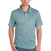 Panhandle Slim Mens Small Medallion Performance Polo Shirt Turquoise - TM51T08199-86
