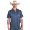 Panhandle Slim Mens Snap Polo Shirt Navy - TM51T08213-42