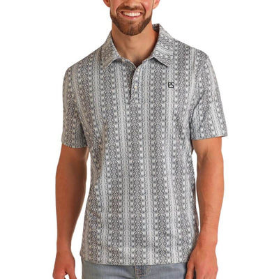 Panhandle Slim Mens Southwest Wallpaper Polo Shirt
