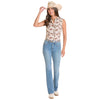 Panhandle Slim Womens Cactus & Cowgirls Shirt Natural - LWB0S08851-12