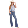 Panhandle Slim Womens Embroidered Vest Blue - LW98T08832-45