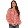 Panhandle Slim Womens Floral Paisley Blouse Red - LWB2S08837-95