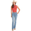 Panhandle Slim Womens Rope Embroidery Shirt Scarlet - LWB0S08855-64