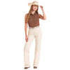 Panhandle Slim Womens Sleveless Shirt Chocolate - LWN0S08852-20