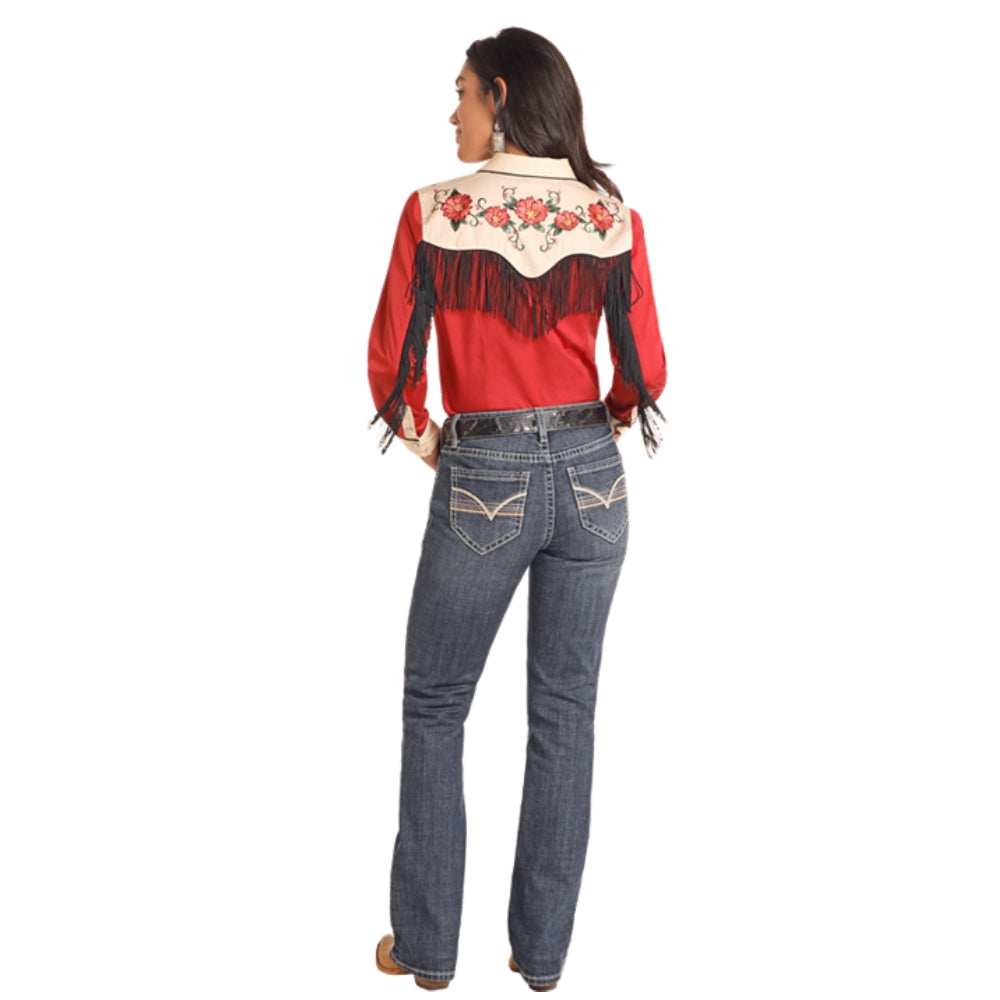 Panhandle Womens Embroidered Retro Shirt