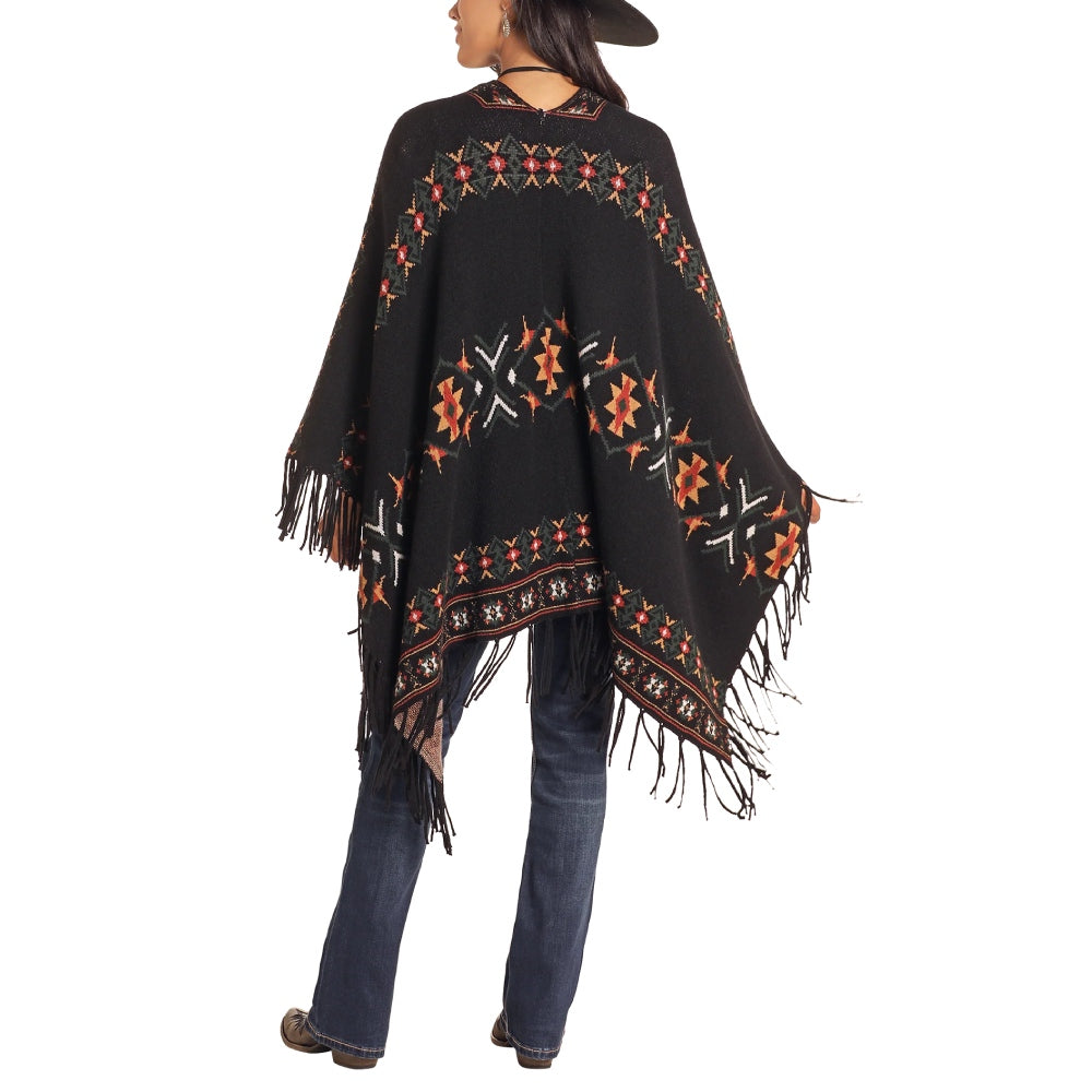 Panhandle Womens Open Front Poncho