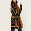 Panhandle Womens Southwestern Print Cardigan